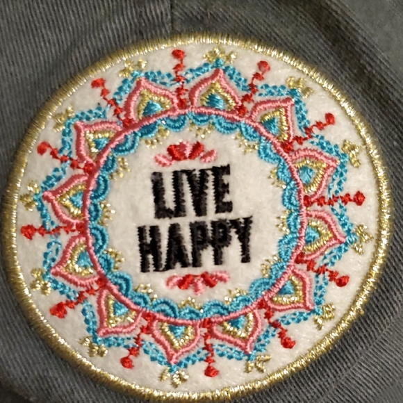 NATURAL LIFE 'Live Happy' Embroidered Mandala Trucker Hat - Multicolor - Picture 3 of 8